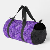Lebhaftes Lila Paisley Duffle Bag (Rechte Ecke)