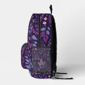 Lebhaftes Lilac Floral Muster Bedruckter Rucksack (Rechts)