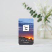 Lebhaftes Logo des maritimen Agenten für Sonnenunt Visitenkarte (Stehend Vorderseite)