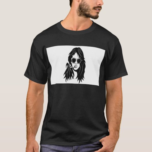 Lebhaftes Mädchen in den Schatten T-Shirt (Vorderseite)