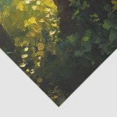 Lebhaftes Malen einer Pfauendecke Seidenpapier (Detail)