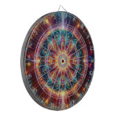 Lebhaftes Mandala Dart Board Dartscheibe (Vorderseite Links)