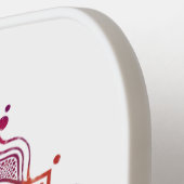 Lebhaftes Mandala Sacred Geometry Custom Monogram Pickleball Schläger (Linke Seite)