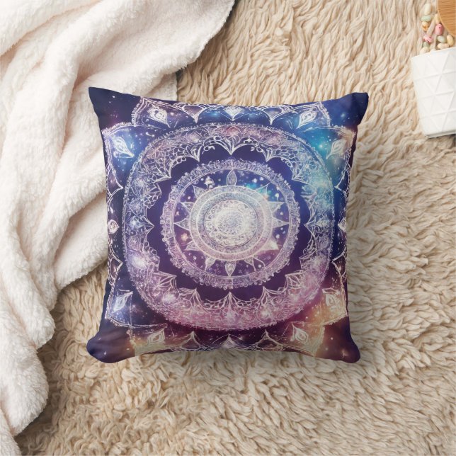 Lebhaftes Mandala Yoga Pillow für Ruhe Kissen (Decke)