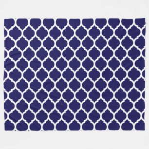 Lebhaftes marokkanisches Quatrefolienmuster Fleecedecke