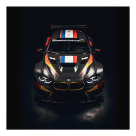 Lebhaftes Matte Foto Print a Colorful Race Car