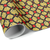 Lebhaftes Matte Wrapping Paper - Einzigartiges kün Geschenkpapier (Rolleneckpunkt)