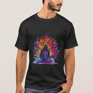 Lebhaftes Meditationsyoga und Achtsamkeit T-Shirt