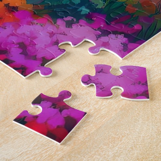 Lebhaftes mediterranes Dorf Puzzle (Seite)