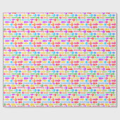 Lebhaftes mehrfarbiges Muster eines modernen geome Geschenkpapier (Flach)