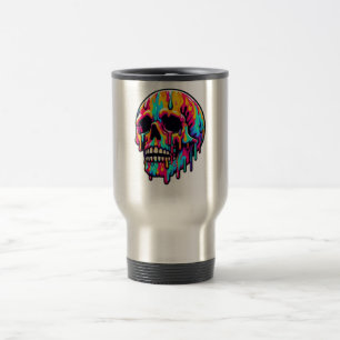 Lebhaftes Melting Skull Reisebecher