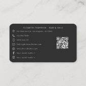 Lebhaftes mexikanisches Bonita Nail Salon Branding Visitenkarte (Rückseite)