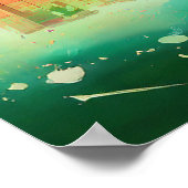 Lebhaftes Miami Abstrakt Art Poster (Ecke)
