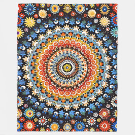 Lebhaftes Millefiori elegantes Muster Fleecedecke