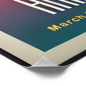 Lebhaftes Minimalistisches Sternenposter Poster (Ecke)