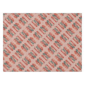 Lebhaftes Mittelalter Moderne Weihnachtscreme Cane Tischdecke (Vorderseite (Horizontal))