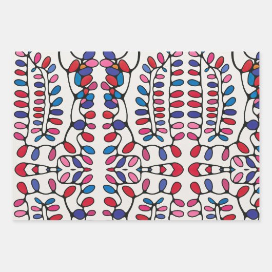 Lebhaftes, modernes Geschenk Geschenkpapier Set (Vorderseite 3)