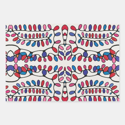 Lebhaftes, modernes Geschenk Geschenkpapier Set (Vorderseite 2)