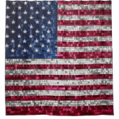 Lebhaftes Mosaikglas Duschvorhang (Vorderseite)