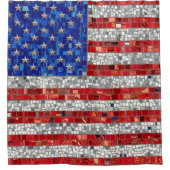 Lebhaftes Mosaikglas Duschvorhang (Vorderseite)