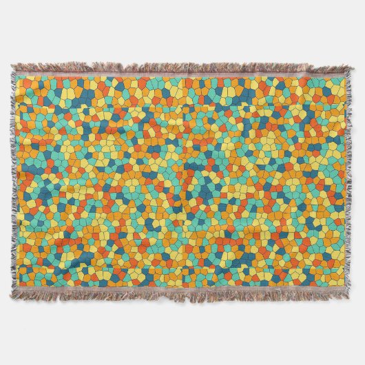 Lebhaftes Mosaikmuster Decke (Vorderseite)