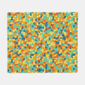 Lebhaftes Mosaikmuster Fleecedecke (Vorderseite (Horizontal))