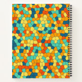 Lebhaftes Mosaikmuster Notizblock (Rückseite)