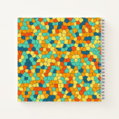 Lebhaftes Mosaikmuster Notizblock (Rückseite)