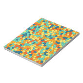 Lebhaftes Mosaikmuster Notizblock (Rotiert)