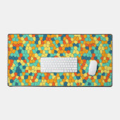 Lebhaftes Mosaikmuster Schreibtischunterlage (Tastatur & Maus)