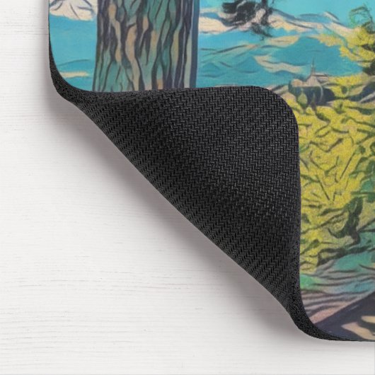 Lebhaftes Mousepad für den Herbstweg (Ecke)