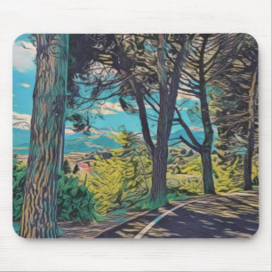 Lebhaftes Mousepad für den Herbstweg