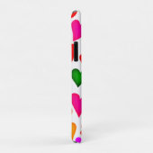 Lebhaftes Multicolor Herzmuster Case-Mate iPhone Hülle (Hinten/Rechts)