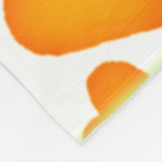 Lebhaftes Multicolor Herzmuster Fleecedecke (Ecke)