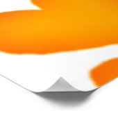 Lebhaftes Multicolor Herzmuster Poster (Ecke)