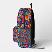 Lebhaftes Muster Bedruckter Rucksack (Rechts)