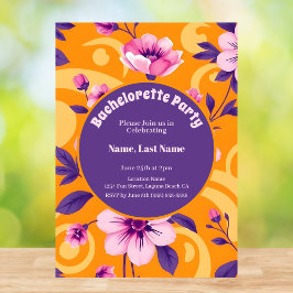 Lebhaftes Muster der Sommerzeit-Blume - Dopaminver Einladung