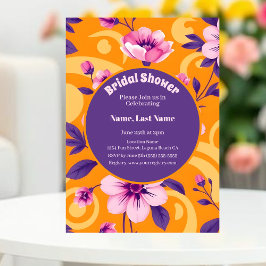 Lebhaftes Muster der Sommerzeit-Blume - Dopaminver Einladung