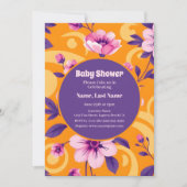 Lebhaftes Muster der Sommerzeit-Blume - Dopaminver Einladung (Vorderseite)