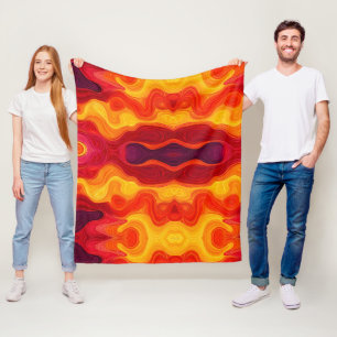 Lebhaftes Muster Fleecedecke