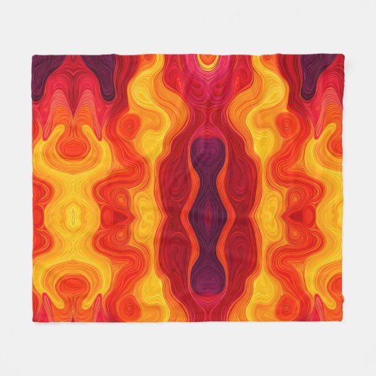 Lebhaftes Muster Fleecedecke (Vorderseite (Horizontal))