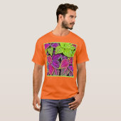 Lebhaftes Muster für Elegance-Blätter T-Shirt (Vorne ganz)