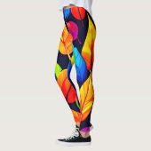 Lebhaftes Muster für Herbstverläufe Leggings (Links)
