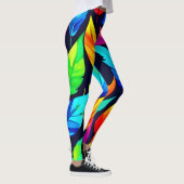 Lebhaftes Muster für Herbstverläufe Leggings (Rechts)