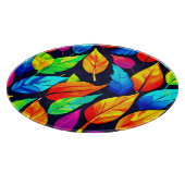 Lebhaftes Muster für Herbstverläufe Schneidebrett (Ecke)