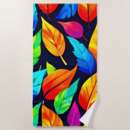 Lebhaftes Muster für Herbstverläufe Strandtuch