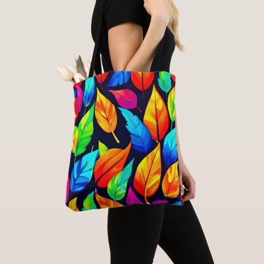 Lebhaftes Muster für Herbstverläufe Tasche (Von Nahem)
