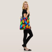 Lebhaftes Muster für Herbstverläufe Tasche (Am Model)
