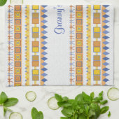 Lebhaftes Muster Grannys Küche Küchentuch (Gefaltet)