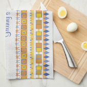 Lebhaftes Muster Grannys Küche Küchentuch (Viertel Falte)